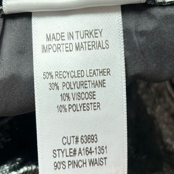 AGOLDE Recycled Patent Leather 90's Pinch Waist Pants - Picture 11 of 11